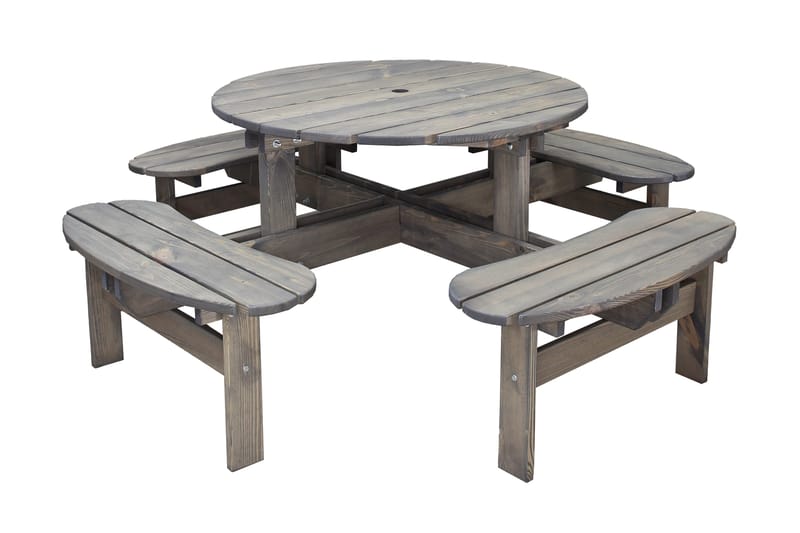 Frankfurt Picnicbord - Brun, undefined