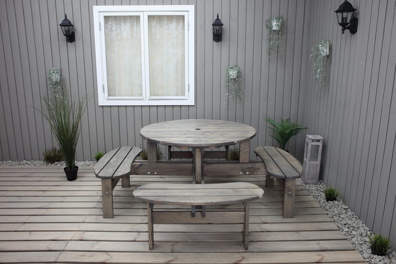 Frankfurt Picnicbord - Brun - Havemøbler - Havebord - Picnicbord