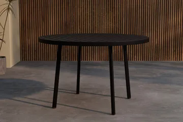 Giardini rundt spisebord 120 cm udendørs - Sort - Havemøbler - Havebord - Spisebord & havebord