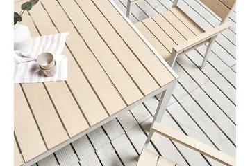 Grosseto Spisebord 150x90 cm - Beige/Hvid - Havemøbler - Havebord - Spisebord & havebord