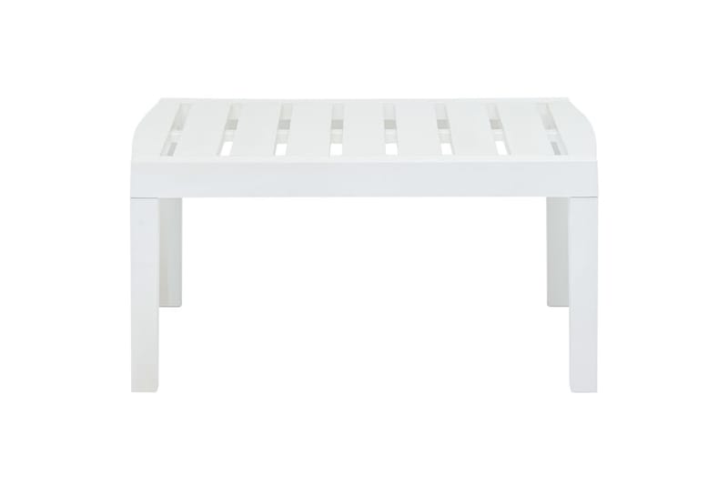 Havebord 78x55x38 cm Plastik Hvid - Hvid - Spisebord & havebord