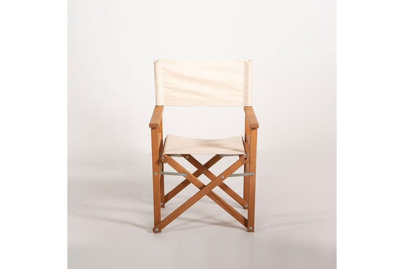 Havebord og stol sæt (3 dele) Rathore Creme - Cremevhid - Havemøbler - Balkon - Balkonmøbler - Altansæt