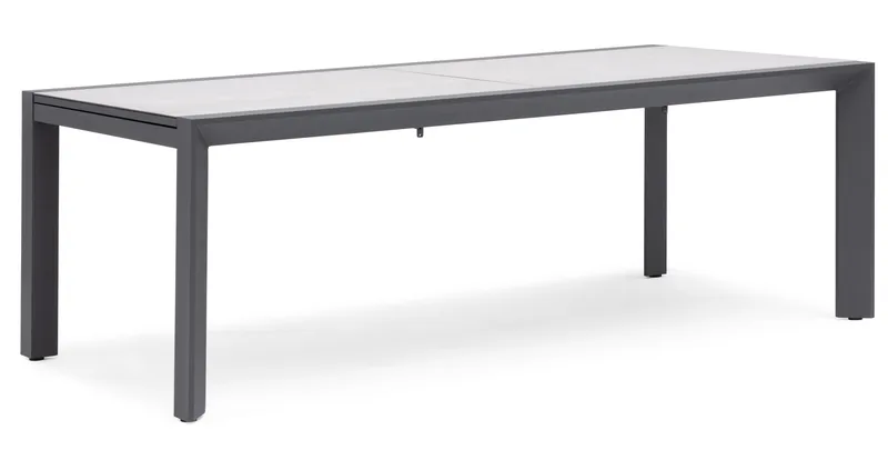 Hillerstorp Borgdala udendørsbord 220/340 x 107 x H75,5 cm, Grå