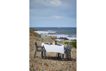 Hillerstorp Borgdala udendørsbord 220/340 x 107 x H75,5 cm - Grå - Havemøbler - Havebord - Spisebord & havebord