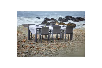 Hillerstorp Borgdala udendørsbord 220/340 x 107 x H75,5 cm - Grå - Havemøbler - Havebord - Spisebord & havebord