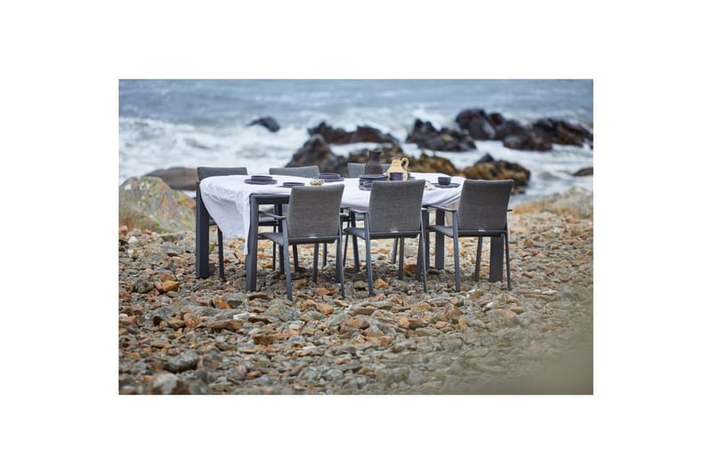 Hillerstorp Borgdala udendørsbord 220/340 x 107 x H75,5 cm - Grå - Havemøbler - Havebord - Spisebord & havebord