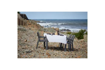 Hillerstorp Borgdala udendørsbord 220/340 x 107 x H75,5 cm - Grå - Havemøbler - Havebord - Spisebord & havebord