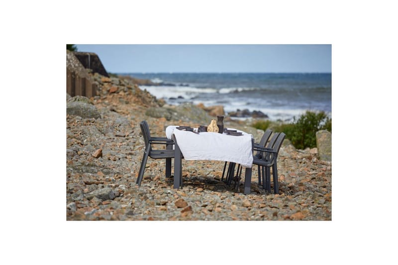 Hillerstorp Borgdala udendørsbord 220/340 x 107 x H75,5 cm - Grå - Havemøbler - Havebord - Spisebord & havebord