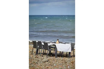 Hillerstorp Borgdala udendørsbord 220/340 x 107 x H75,5 cm - Grå - Havemøbler - Havebord - Spisebord & havebord