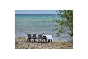 Hillerstorp Borgdala udendørsbord 220/340 x 107 x H75,5 cm - Grå - Havemøbler - Havebord - Spisebord & havebord