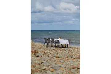 Hillerstorp Borgdala udendørsbord 220/340 x 107 x H75,5 cm - Grå - Havemøbler - Havebord - Spisebord & havebord