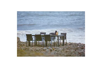 Hillerstorp Borgdala udendørsbord 220/340 x 107 x H75,5 cm - Grå - Havemøbler - Havebord - Spisebord & havebord