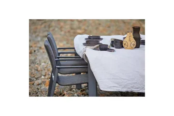 Hillerstorp Borgdala udendørsbord 220/340 x 107 x H75,5 cm - Grå - Havemøbler - Havebord - Spisebord & havebord