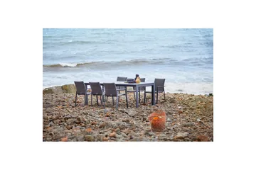 Hillerstorp Borgdala udendørsbord 220/340 x 107 x H75,5 cm - Grå - Havemøbler - Havebord - Spisebord & havebord