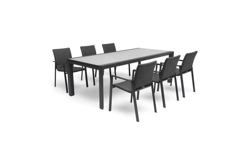 Hillerstorp Borgdala udendørsbord 220/340 x 107 x H75,5 cm - Grå - Havemøbler - Havebord - Spisebord & havebord
