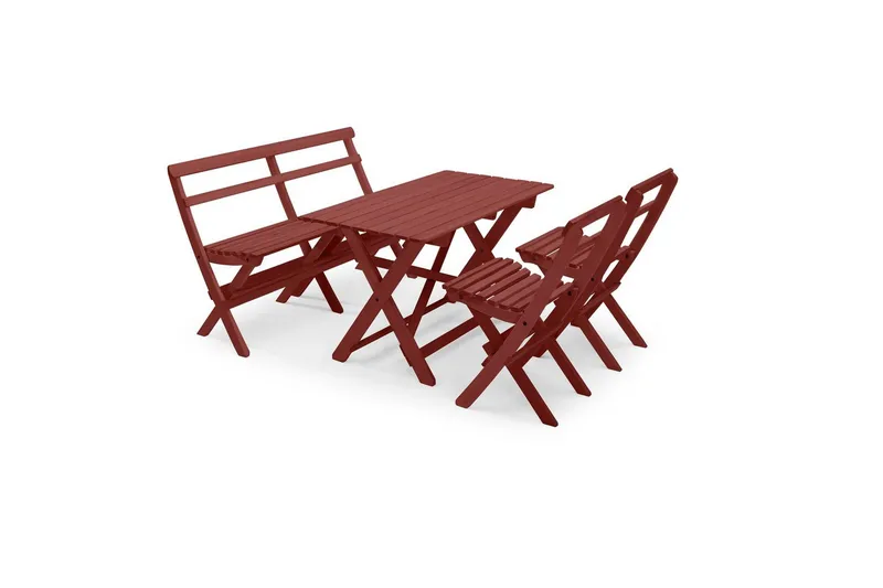 Hillerstorp Torpet udendørsbord 109x67 cm oxidrød - Oxidrød - Havemøbler - Havebord - Spisebord & havebord