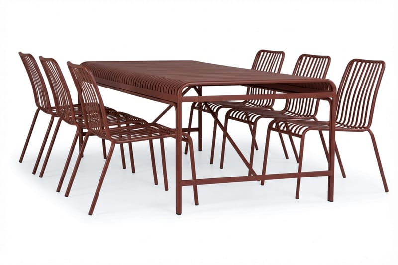 Jarva spisebord til udendørsbrug 200 cm - Rød - Havemøbler - Havebord - Spisebord & havebord