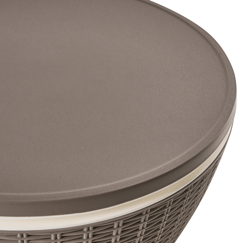 Kølebar/barbord udendørs Aisa 49 cm imitation af træ - brun - Havemøbler - Havebord - Barbord udendørs