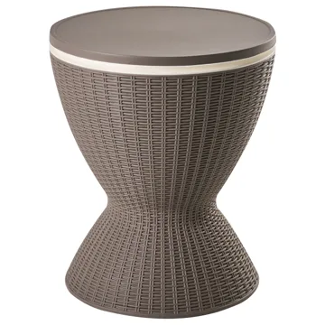 Kølebar/barbord udendørs Aisa 49 cm imitation af træ - brun - Havemøbler - Havebord - Barbord udendørs