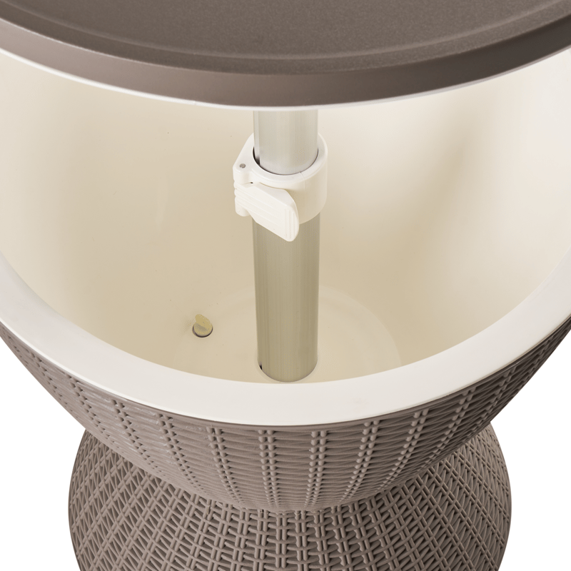 Kølebar/barbord udendørs Aisa 49 cm imitation af træ - brun - Havemøbler - Havebord - Barbord udendørs