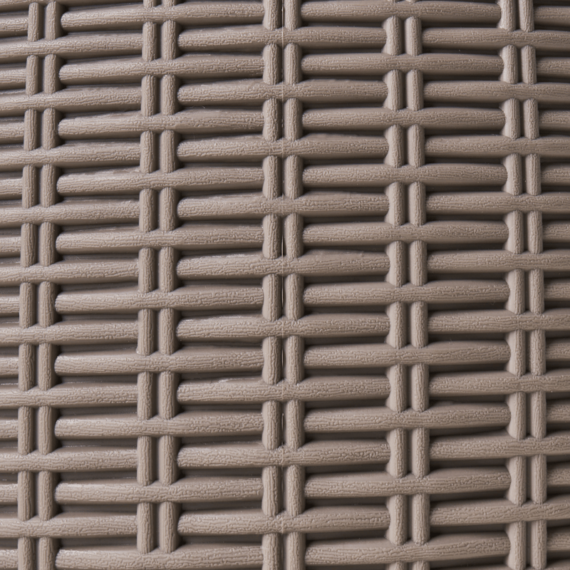 Kølebar/barbord udendørs Aisa 49 cm imitation af træ - brun - Havemøbler - Havebord - Barbord udendørs