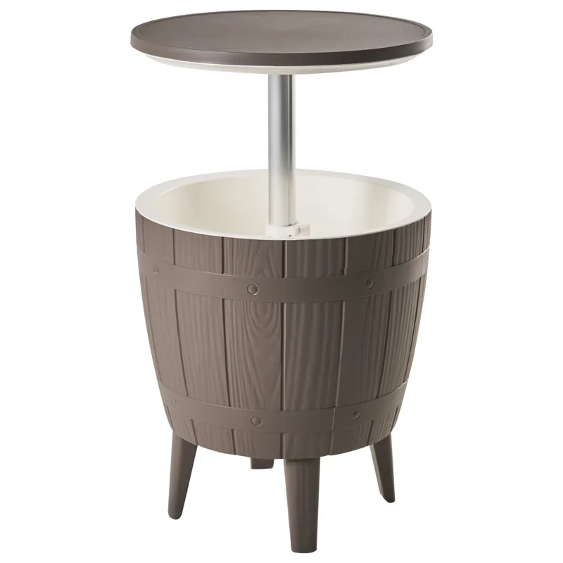 Kølebar/barbord udendørs Silg 49 cm, beige/grå/hvid