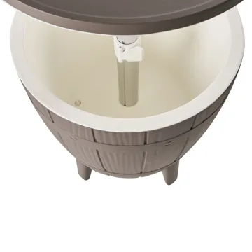 Kølebar/barbord udendørs Silg 49 cm - beige/grå/hvid - Havemøbler - Havebord - Barbord udendørs