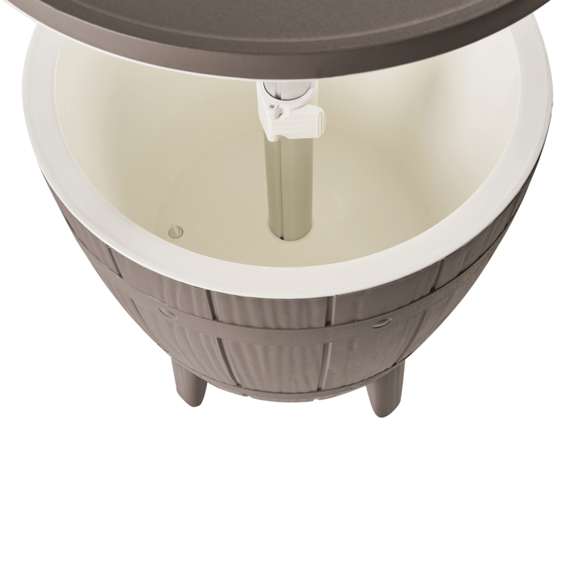 Kølebar/barbord udendørs Silg 49 cm - beige/grå/hvid - Havemøbler - Havebord - Barbord udendørs