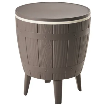 Kølebar/barbord udendørs Silg 49 cm - beige/grå/hvid - Havemøbler - Havebord - Barbord udendørs