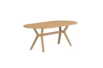 Kenya ovalt spisebord 200 cm udendørs - Natur - Havemøbler - Havebord - Spisebord & havebord