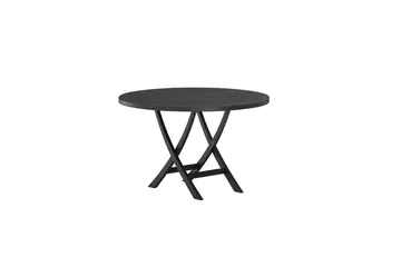 Kenya rundt spisebord 120 cm udendørs - Sort - Havemøbler - Havebord - Spisebord & havebord