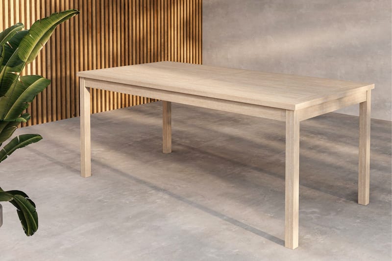 Kenya Spisebord Udendørs 90x180 cm - Hvidvasket - Havemøbler - Havebord - Spisebord & havebord