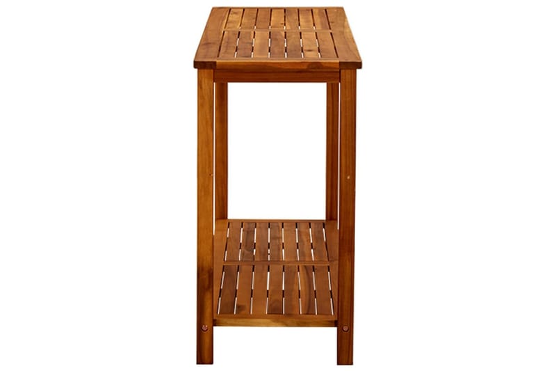 konsolbord til haven 110x40x75 cm massivt akacietræ - Brun - Aflastningsborde & bakkeborde udendørs