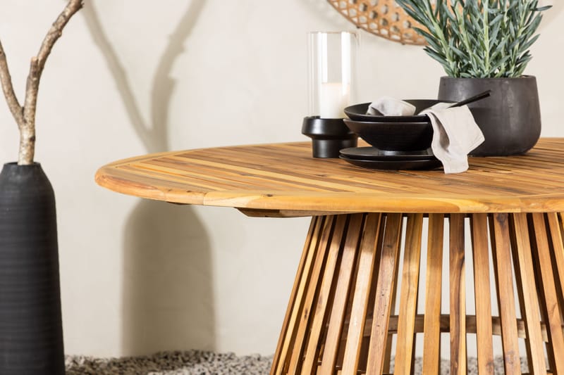 Lakenview Rundt Spisebord Udendørs 150 cm - Natur - Havemøbler - Havebord - Spisebord & havebord