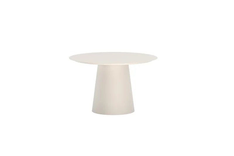 Lanzo rundt spisebord 120 cm udendørs - Beige - Havemøbler - Havebord - Spisebord & havebord