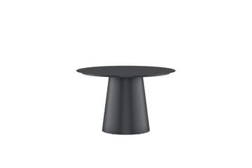 Lanzo rundt spisebord 120 cm udendørs - Sort - Havemøbler - Havebord - Spisebord & havebord