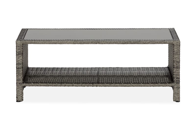 Bahamas Bord med Hylde 113x58 cm - Grå - Havemøbler - Havebord - Loungeborde & Sofaborde udendørs