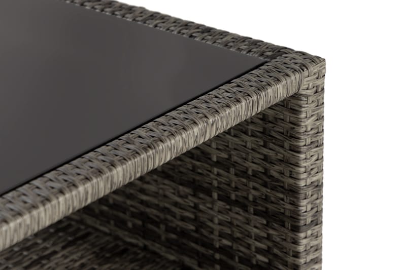 Bahamas Bord med Hylde 113x58 cm - Grå - Havemøbler - Havebord - Loungeborde & Sofaborde udendørs
