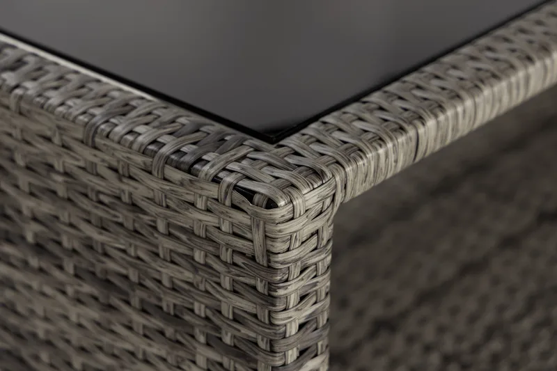 Bahamas Bord med Hylde 113x58 cm - Grå - Havemøbler - Havebord - Loungeborde & Sofaborde udendørs