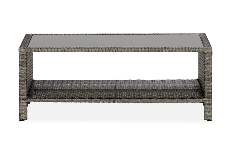 Bahamas Bord med Hylde 113x58 cm - Grå - Havemøbler - Havebord - Loungeborde & Sofaborde udendørs