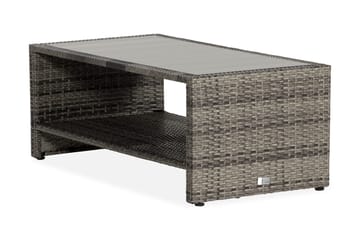 Bahamas Bord med Hylde 113x58 cm - Grå - Havemøbler - Havebord - Loungeborde & Sofaborde udendørs