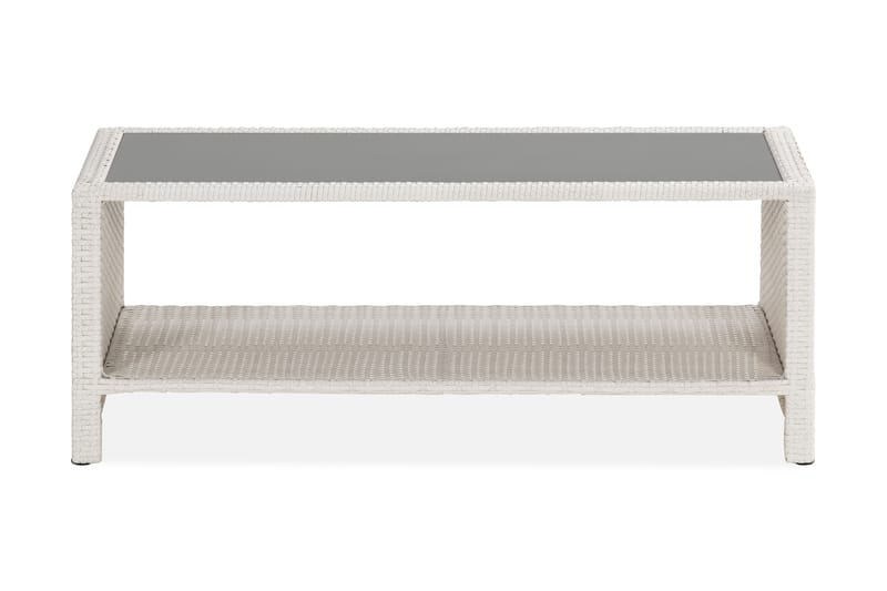 Bahamas Bord med Hylde 113x58 cm - Hvid - Havemøbler - Havebord - Loungeborde & Sofaborde udendørs