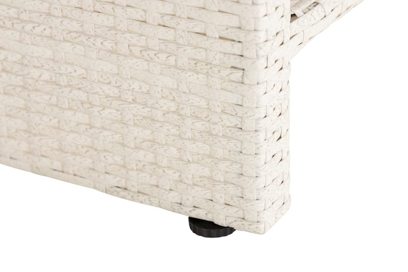 Bahamas Bord med Hylde 113x58 cm - Hvid - Havemøbler - Havebord - Loungeborde & Sofaborde udendørs