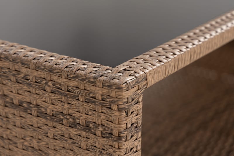 Bahamas Bord med Hylde 113x58 cm - Sand - Havemøbler - Havebord - Loungeborde & Sofaborde udendørs