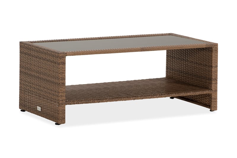 Bahamas Bord med Hylde 113x58 cm - Sand - Loungeborde & Sofaborde udendørs - Altanborde