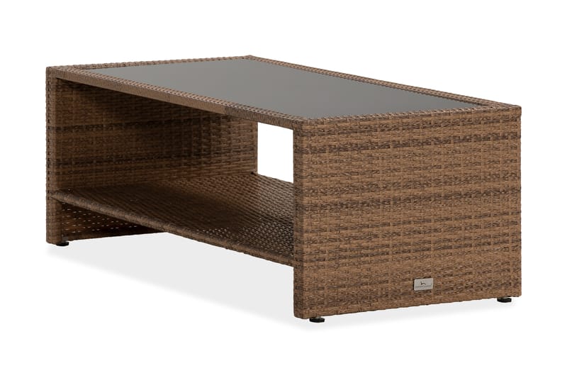 Bahamas Bord med Hylde 113x58 cm - Sand - Loungeborde & Sofaborde udendørs - Altanborde