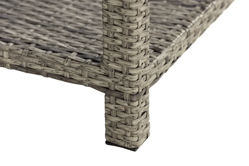 Bahamas Bord med Hylde 75x75 cm - Grå - Havemøbler - Havebord - Loungeborde & Sofaborde udendørs