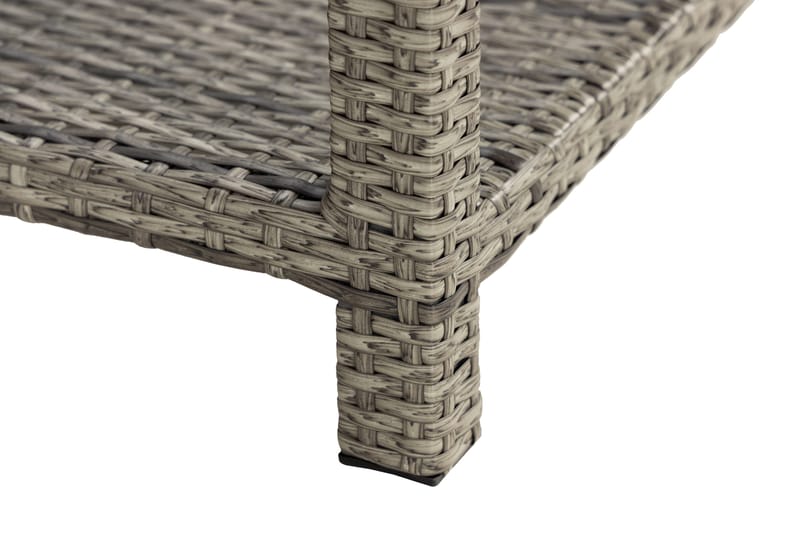 Bahamas Bord med Hylde 75x75 cm - Grå - Havemøbler - Havebord - Loungeborde & Sofaborde udendørs