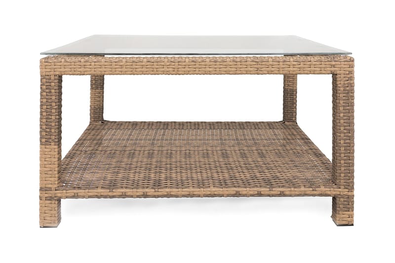 Bahamas Bord med Hylde 75x75 cm - Sand - Loungeborde & Sofaborde udendørs - Altanborde