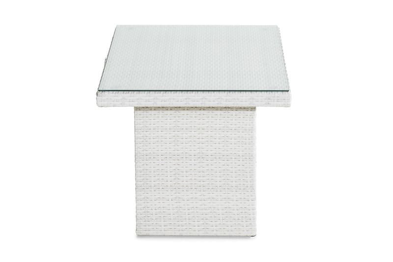 Bahamas Højt Sofabord 100x60 cm - Hvid - Havemøbler - Havebord - Loungeborde & Sofaborde udendørs